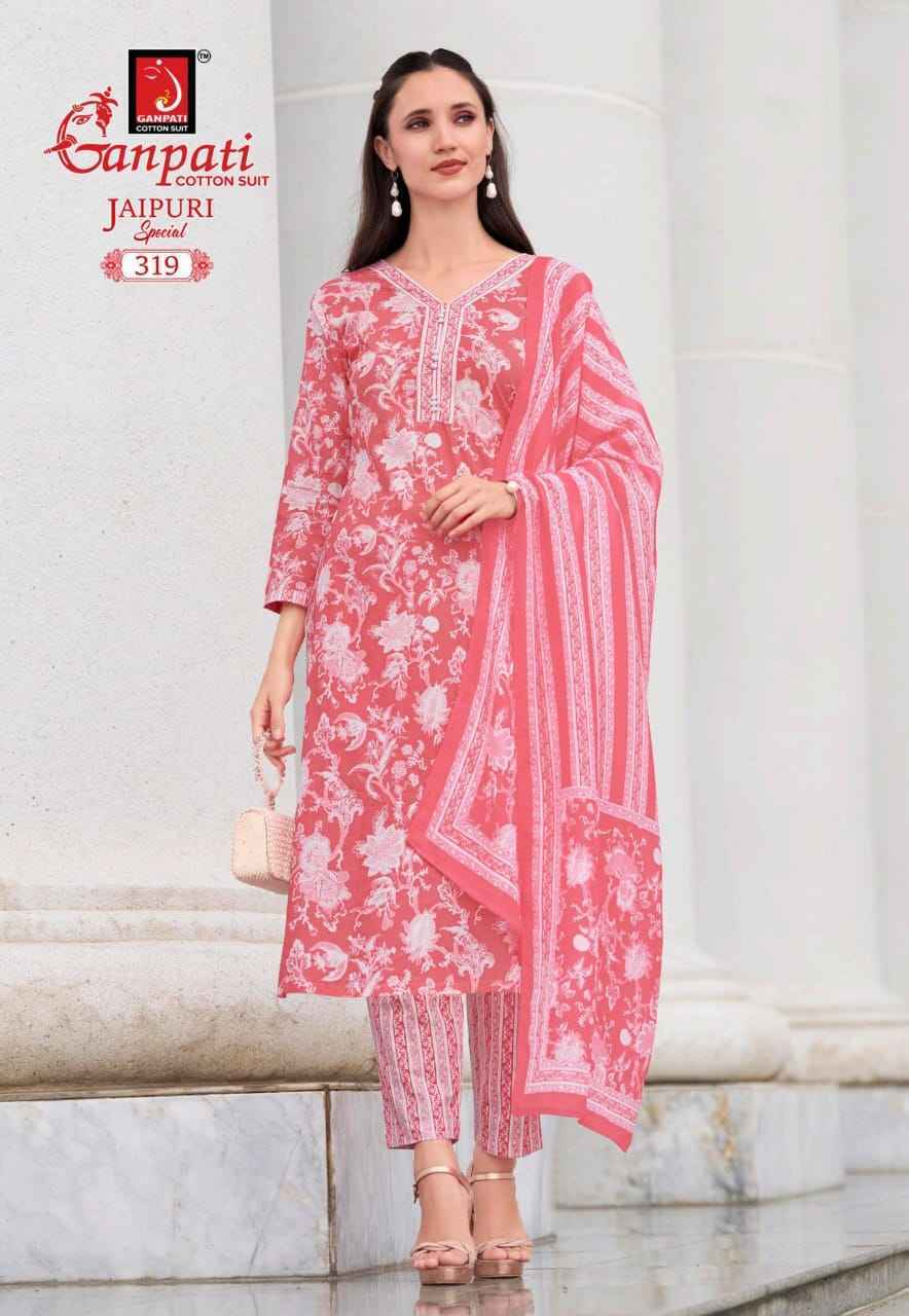 Ganpati Jaipuri Special Vol 15 Readymade Cotton Dress Wholesale Rate ( 15 Pcs Catalog )
