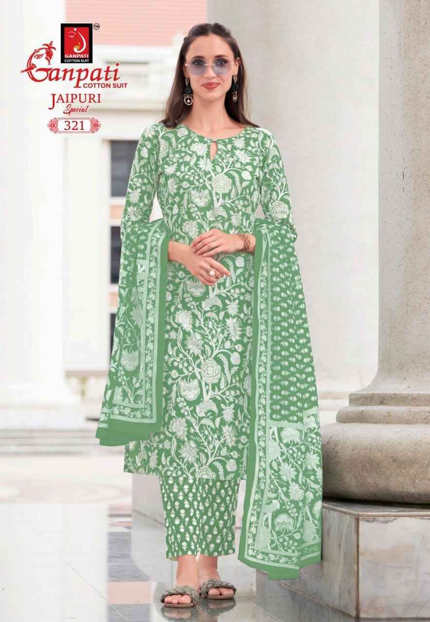 Ganpati Jaipuri Special Vol 15 Readymade Cotton Dress Wholesale Rate ( 15 Pcs Catalog )