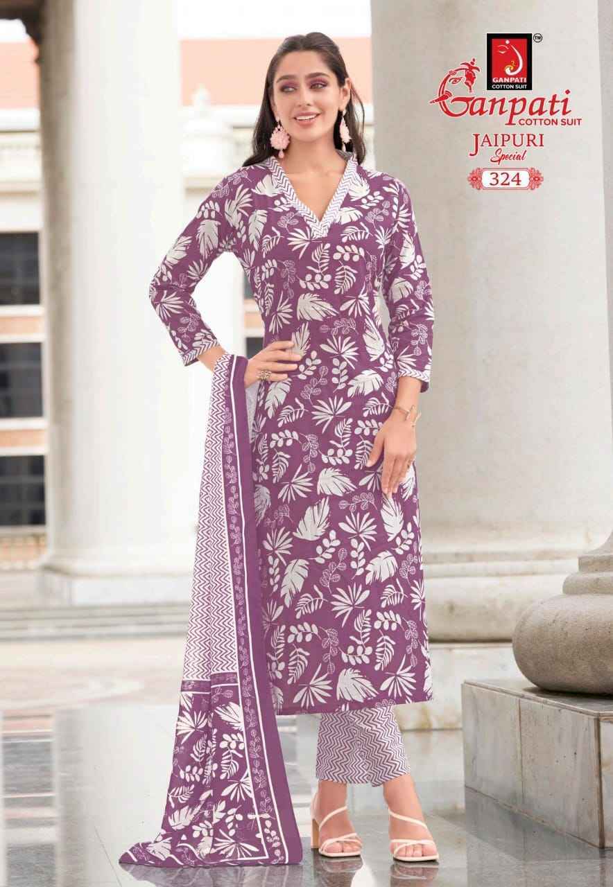 Ganpati Jaipuri Special Vol 15 Readymade Cotton Dress Wholesale Rate ( 15 Pcs Catalog )