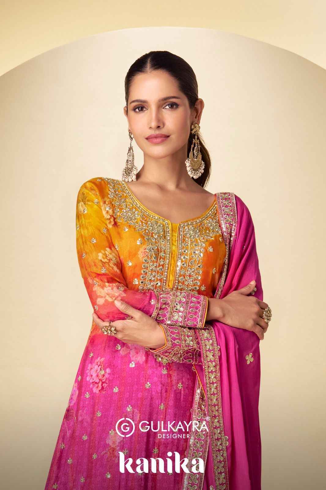 Gulkayra Designer Kanika Readymade Chinon Dress Wholesale Rate ( 2 Pcs Catalog )