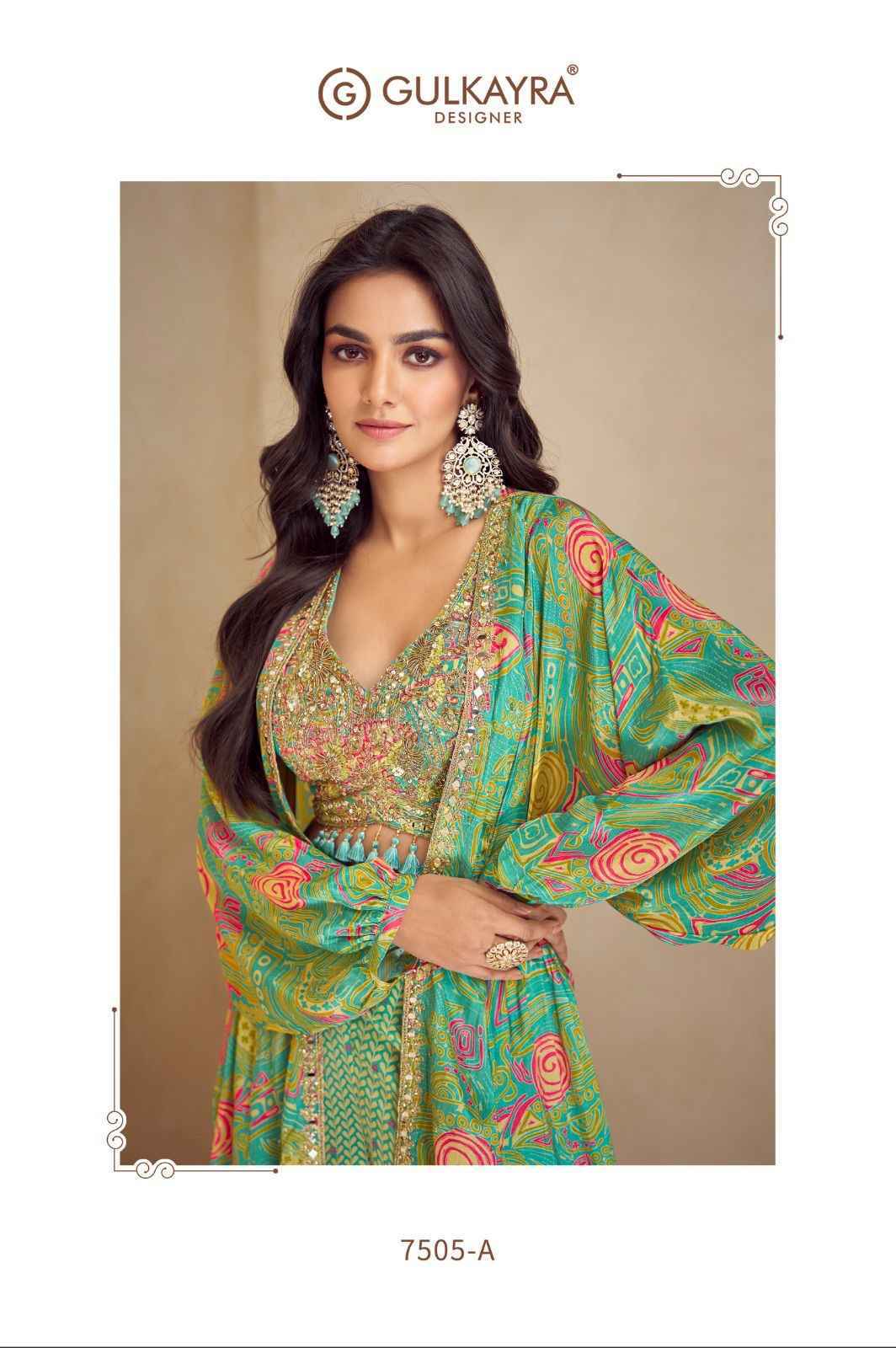 Gulkayra Designer Kiera Readymade Chinon Dress Wholesale Rate ( 4 Pcs Catalog )