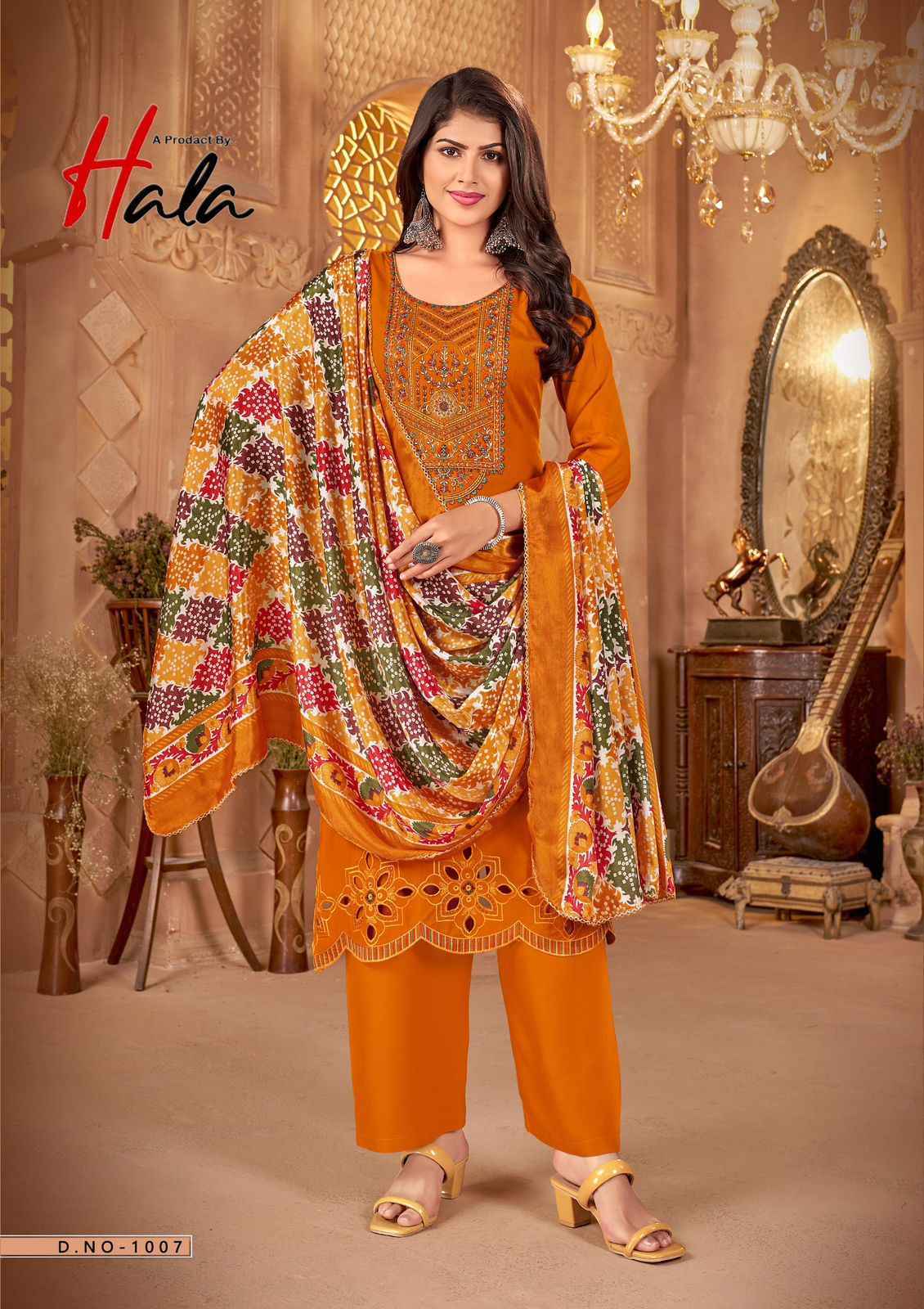 Hala Nigaar New Edition Rayon Salwar Kameez Wholesale Rate ( 8 Pcs Catalog )