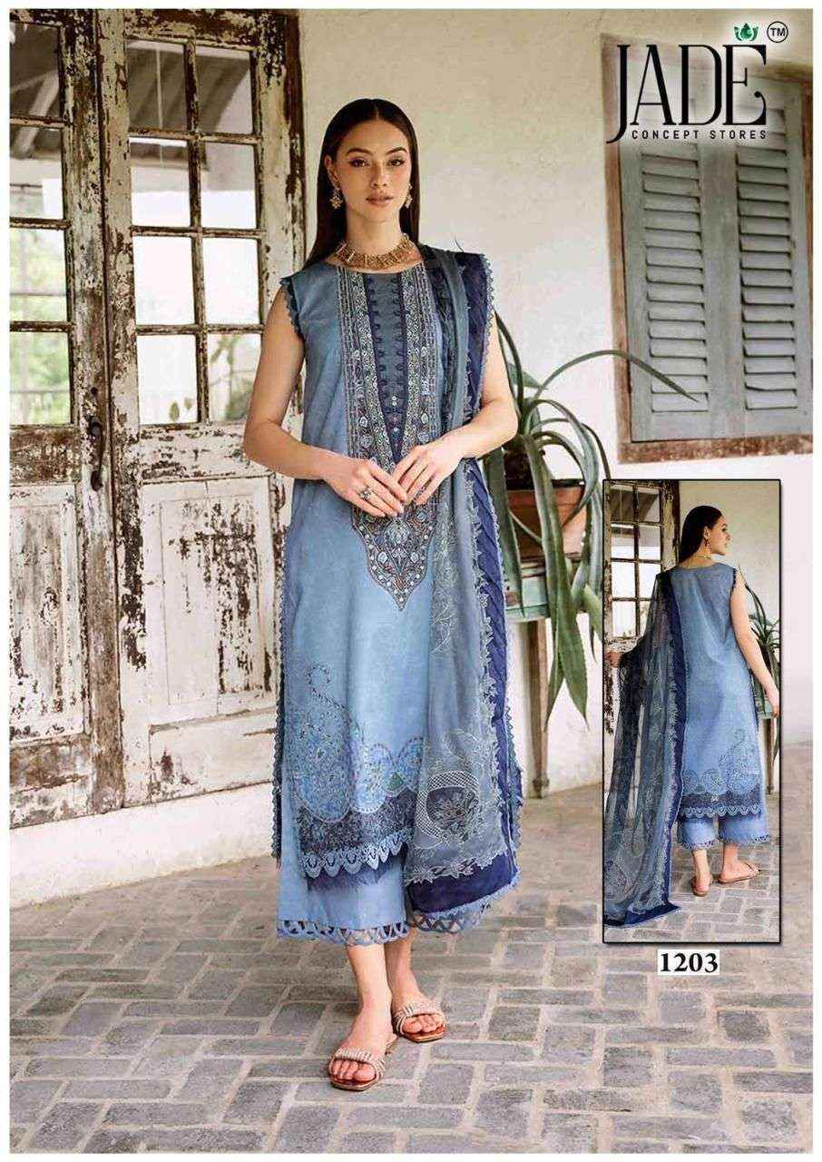 Jade Bin Saeed Heavy Luxury Vol 12 Cotton Dress Material Wholesale Price ( 6 pcs Catalogue