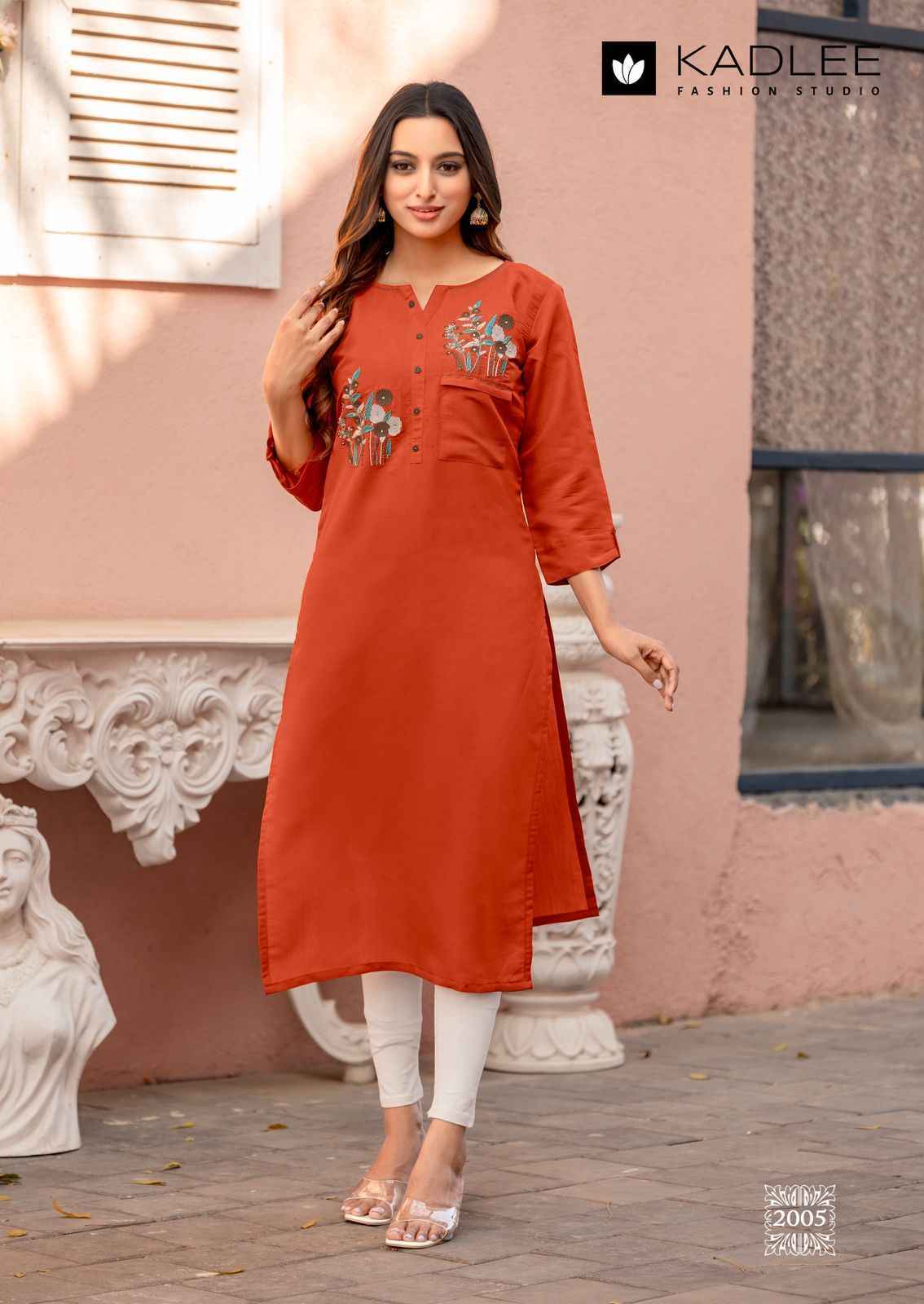 Kadlee Sumer Rayon Kurti Wholesale Rate ( 6 Pcs Catalog )