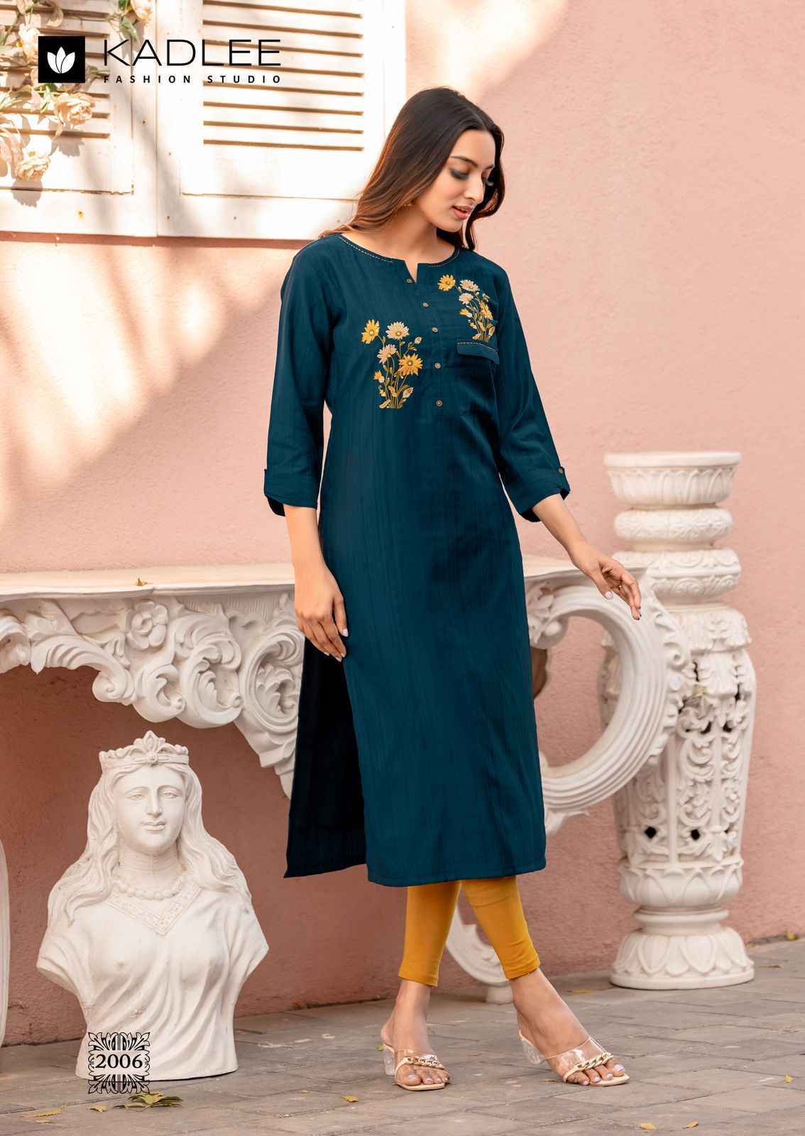 Kadlee Sumer Rayon Kurti Wholesale Rate ( 6 Pcs Catalog )