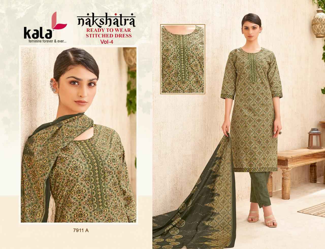 Kala Nakshatra Vol 4 Readymade Cotton Dress Wholesale Rate ( 12 Pcs Catalog )