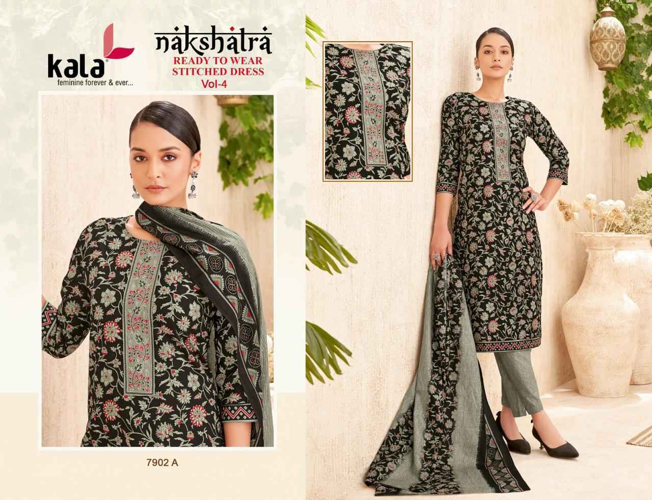 Kala Nakshatra Vol 4 Readymade Cotton Dress Wholesale Rate ( 12 Pcs Catalog )