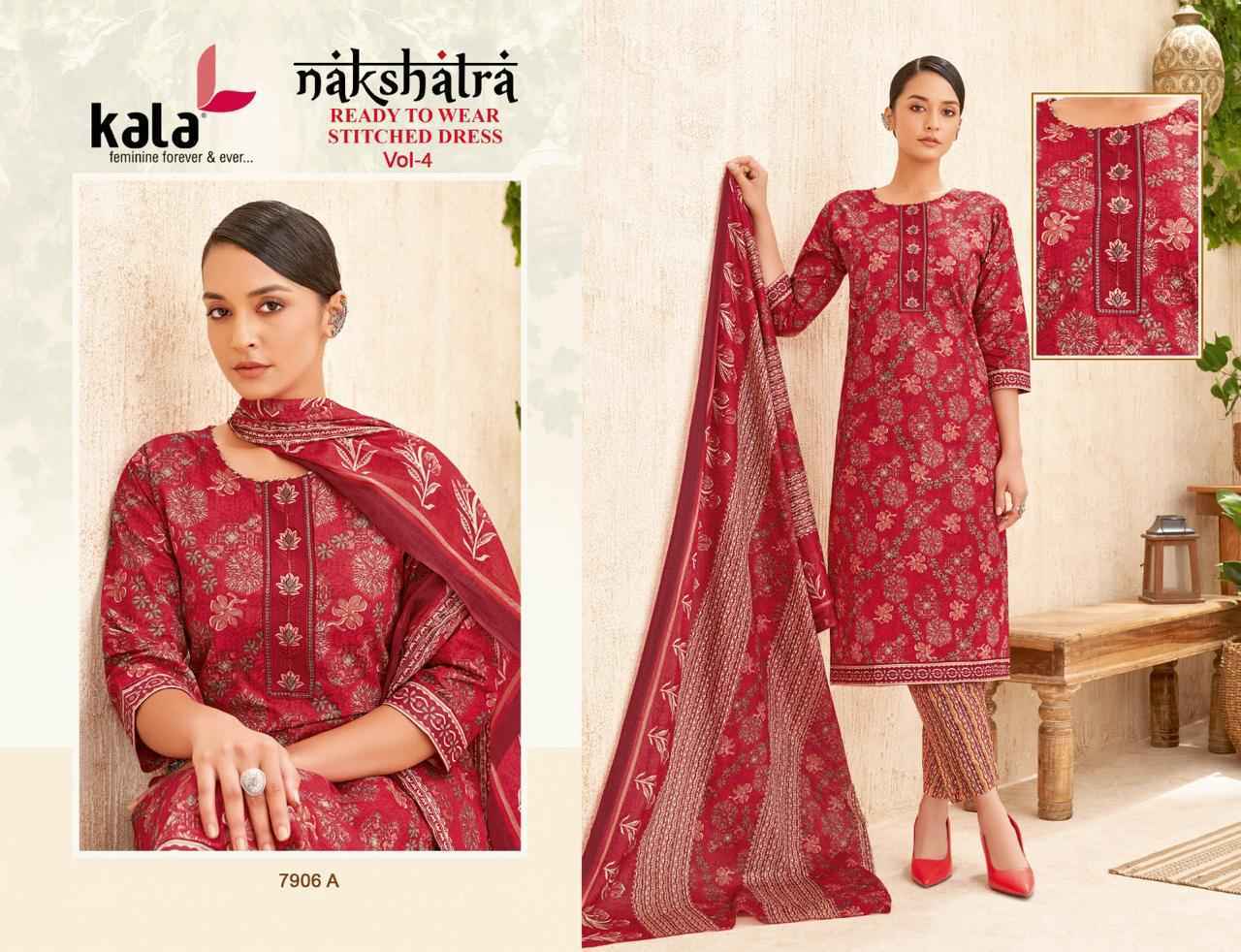 Kala Nakshatra Vol 4 Readymade Cotton Dress Wholesale Rate ( 12 Pcs Catalog )