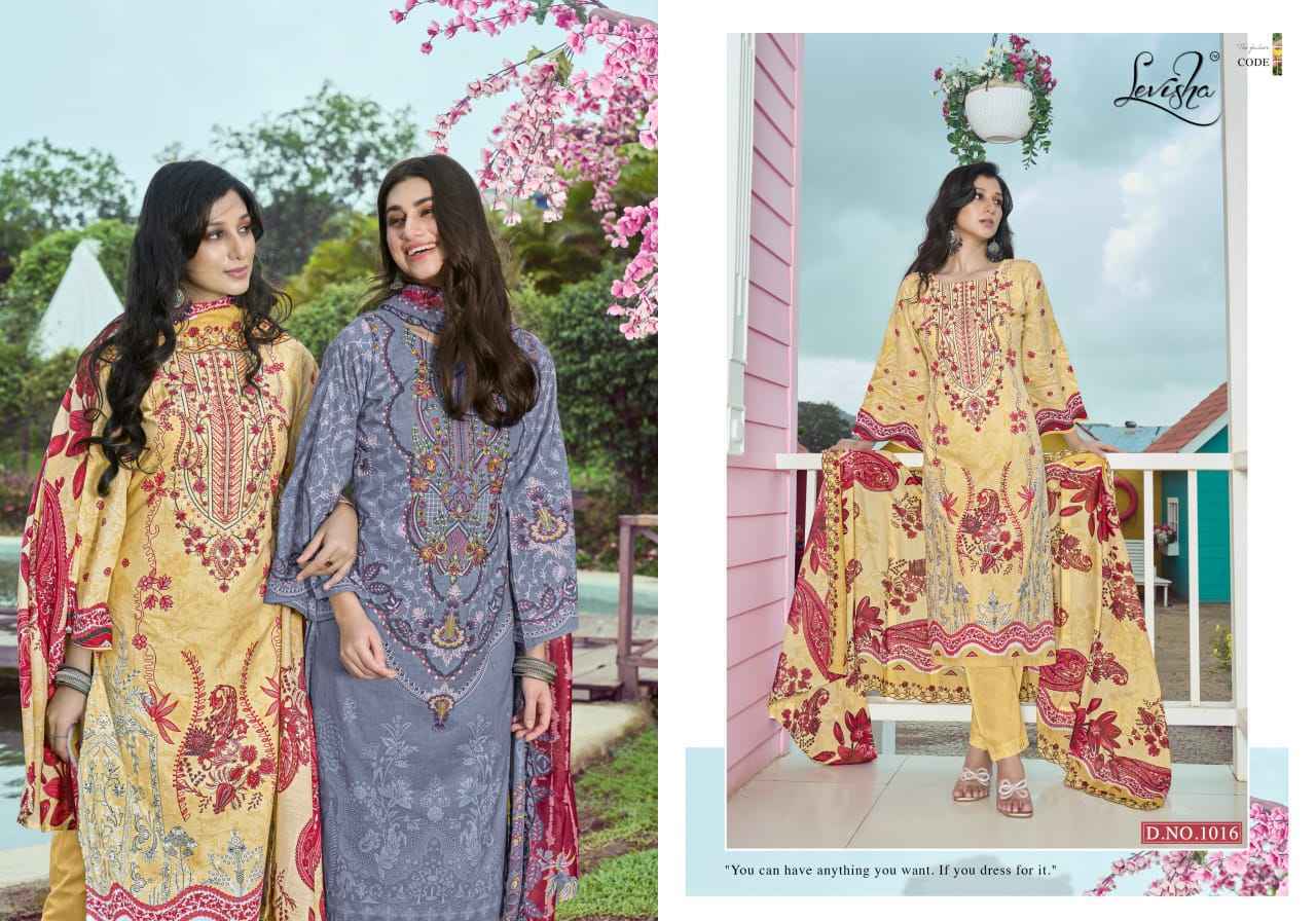 Levisha Mashakali Cotton Salwar Kameez Wholesale Rate ( 8 Pcs Catalog )