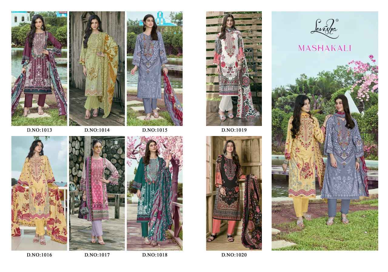 Levisha Mashakali Cotton Salwar Kameez Wholesale Rate ( 8 Pcs Catalog )