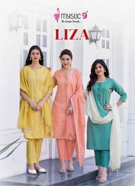 Mystic 9 Liza Vol 3 Cotton Kurti Combo Wholesale Rate ( 8 Pcs Catalog )