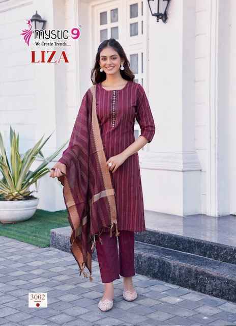 Mystic 9 Liza Vol 3 Cotton Kurti Combo Wholesale Rate ( 8 Pcs Catalog )