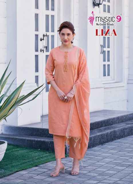 Mystic 9 Liza Vol 3 Cotton Kurti Combo Wholesale Rate ( 8 Pcs Catalog )