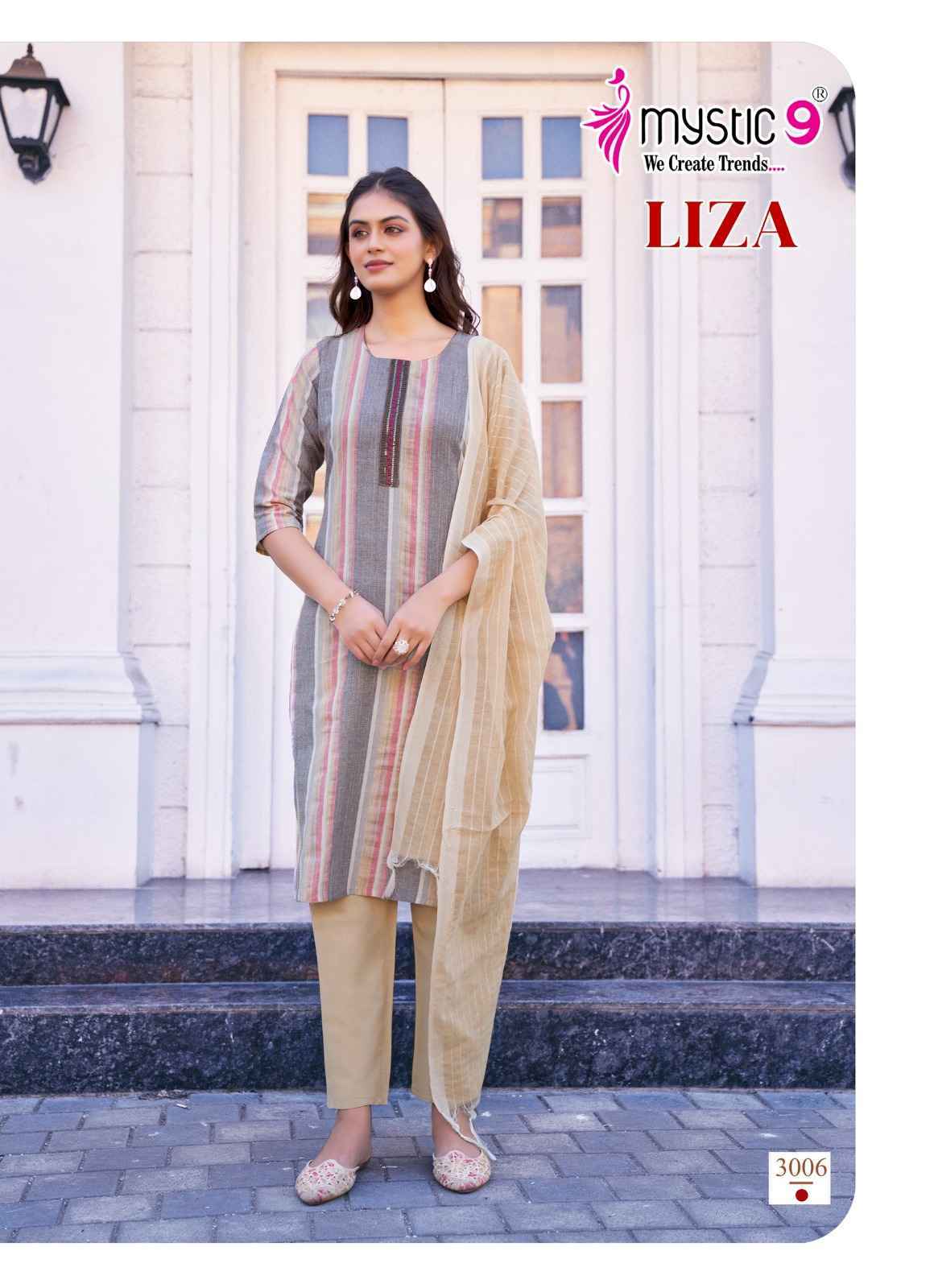 Mystic 9 Liza Vol 3 Cotton Kurti Combo Wholesale Rate ( 8 Pcs Catalog )