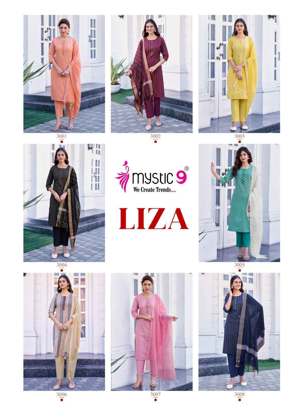 Mystic 9 Liza Vol 3 Cotton Kurti Combo Wholesale Rate ( 8 Pcs Catalog )