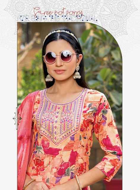 Mystic 9 Sabri Vol 9 Reyon Kurti Combo Set Wholesale Rate ( 8 Pcs Catalog )