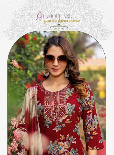 Mystic 9 Sabri Vol 9 Reyon Kurti Combo Set Wholesale Rate ( 8 Pcs Catalog )