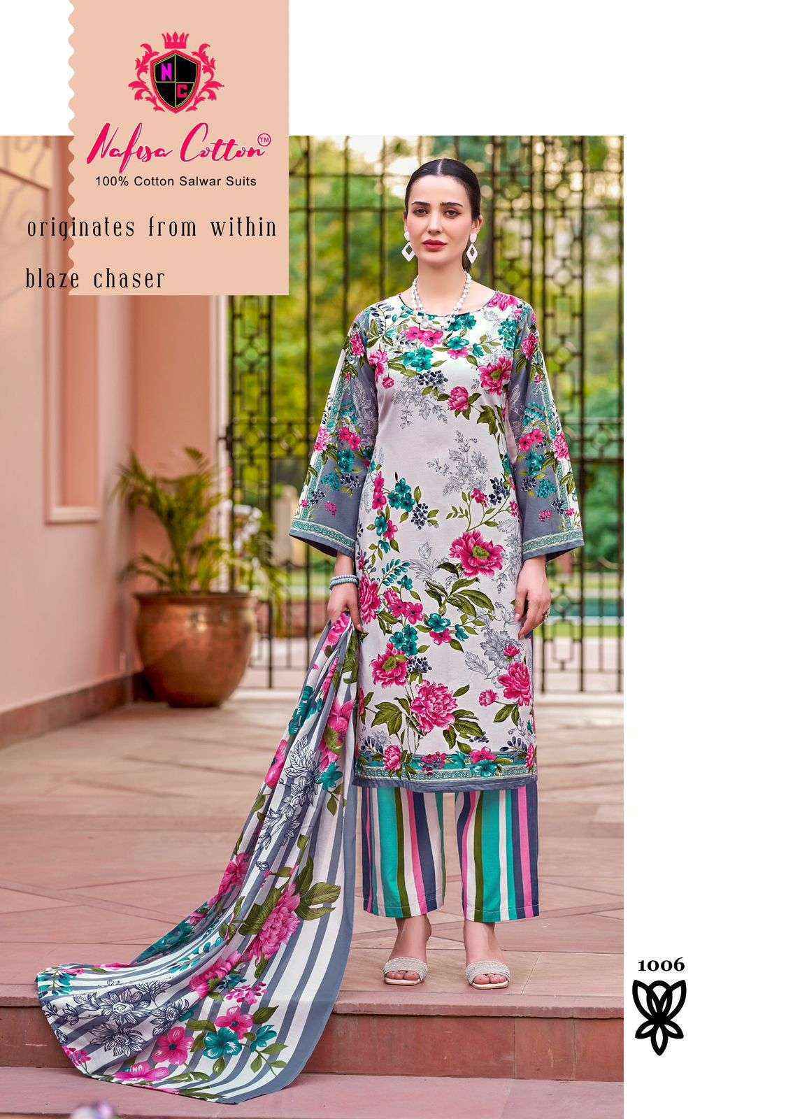 Nafisa Cotton Majestic Cotton Salwar Kameez Wholesale Rate ( 6 Pcs Catalog )