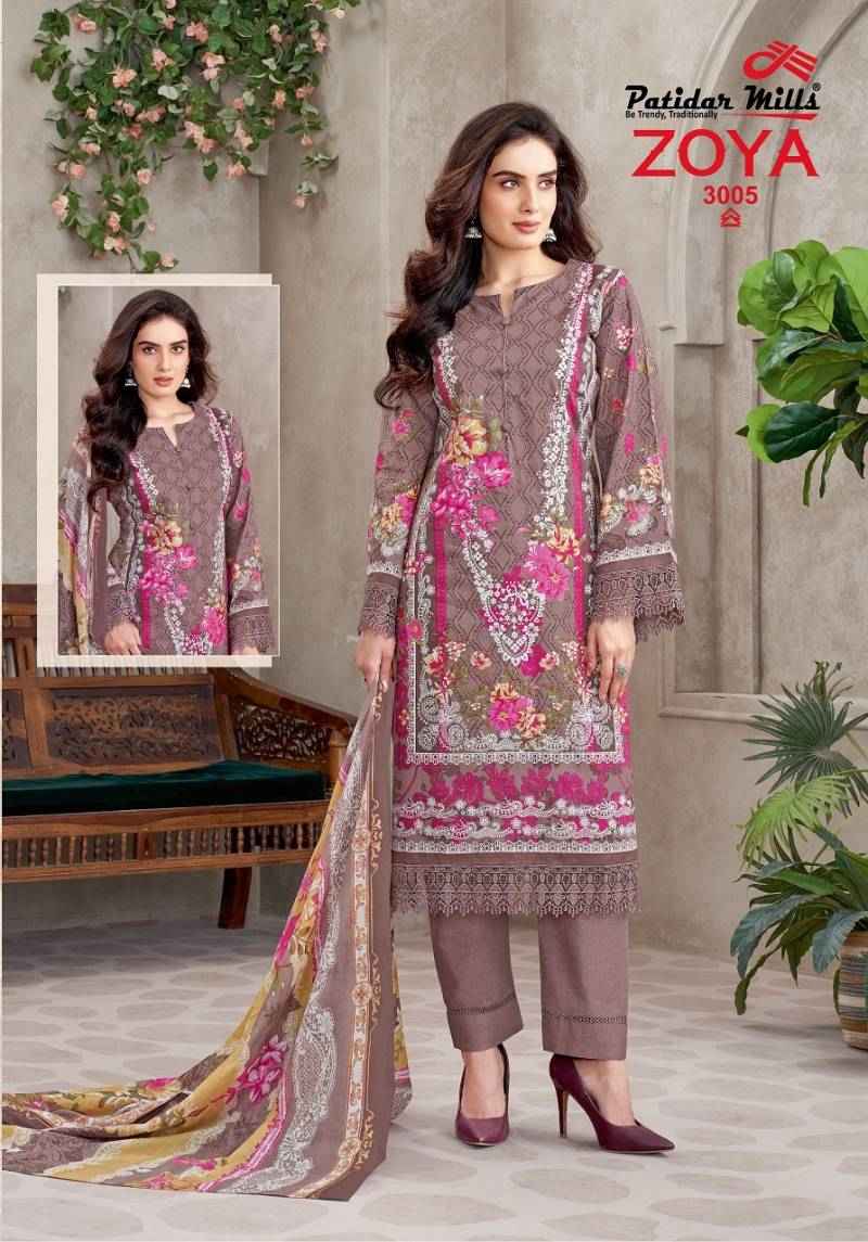 Patidar Zoya Vol 3 Cotton Pakistani Dress Material At Wholesale B2B Price ( 8 Pcs Catalogue )
