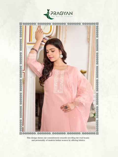 Pragyan Bella Vol 1 Roman Silk Kurti Combo Set Wholesale Rate ( 6 Pcs Catalog )