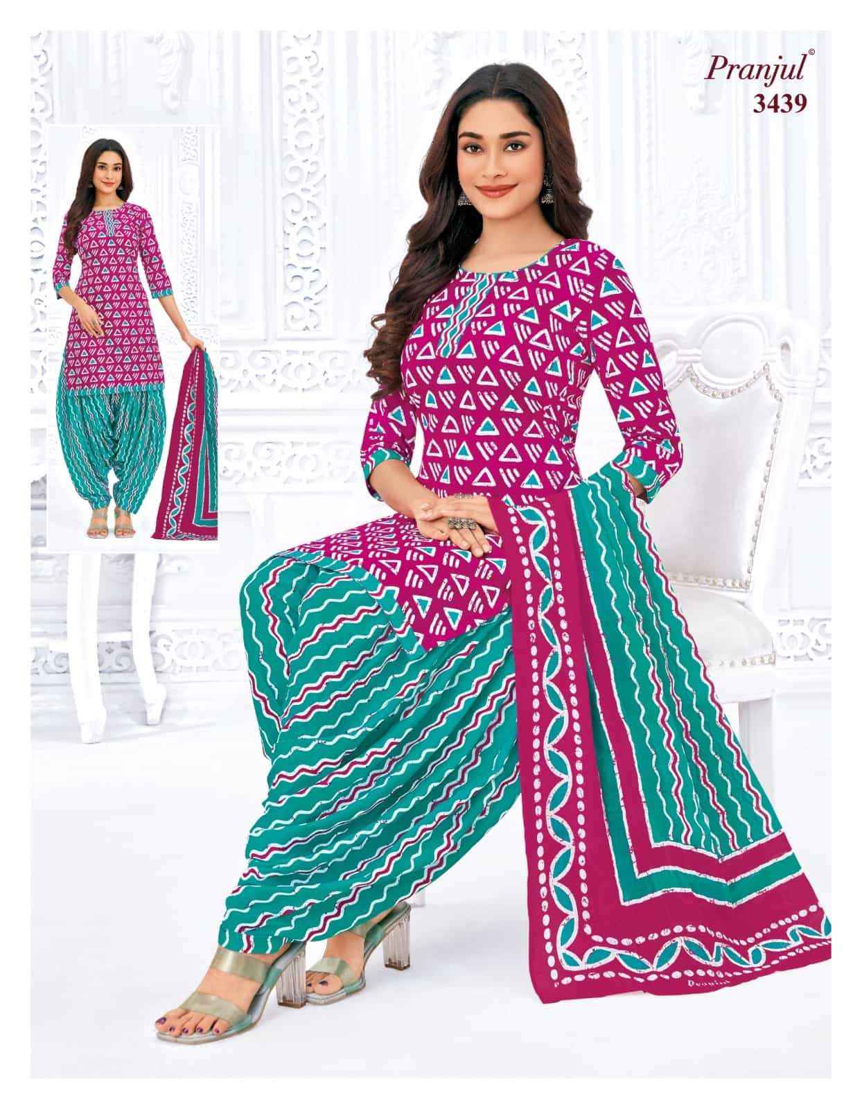 Pranjul Fashion Vol 34 Pure cotton pranjul dress material new catalogue ( 12 Pcs Catalog )