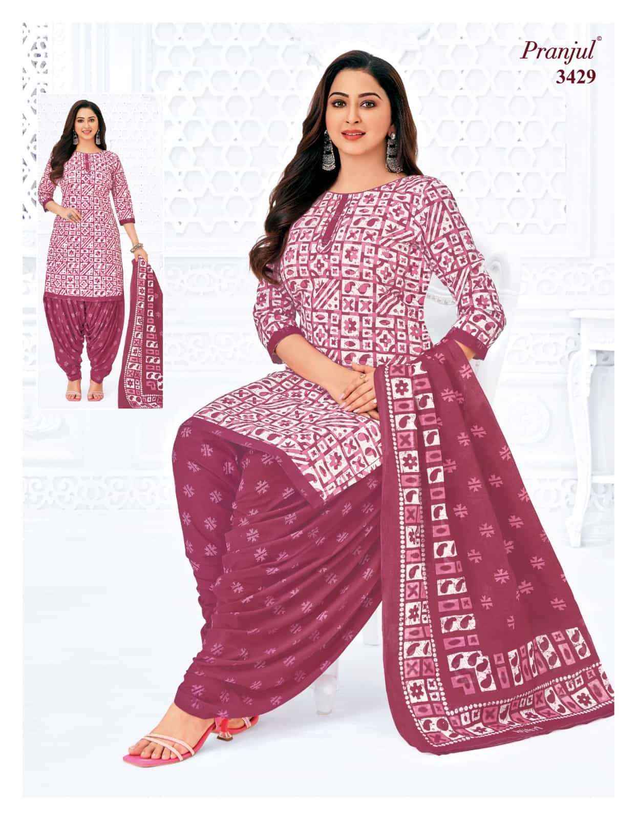 Pranjul Priyanshi Vol 34 Cotton Dress material wholesale in surat ( 12 Pcs Catalog )