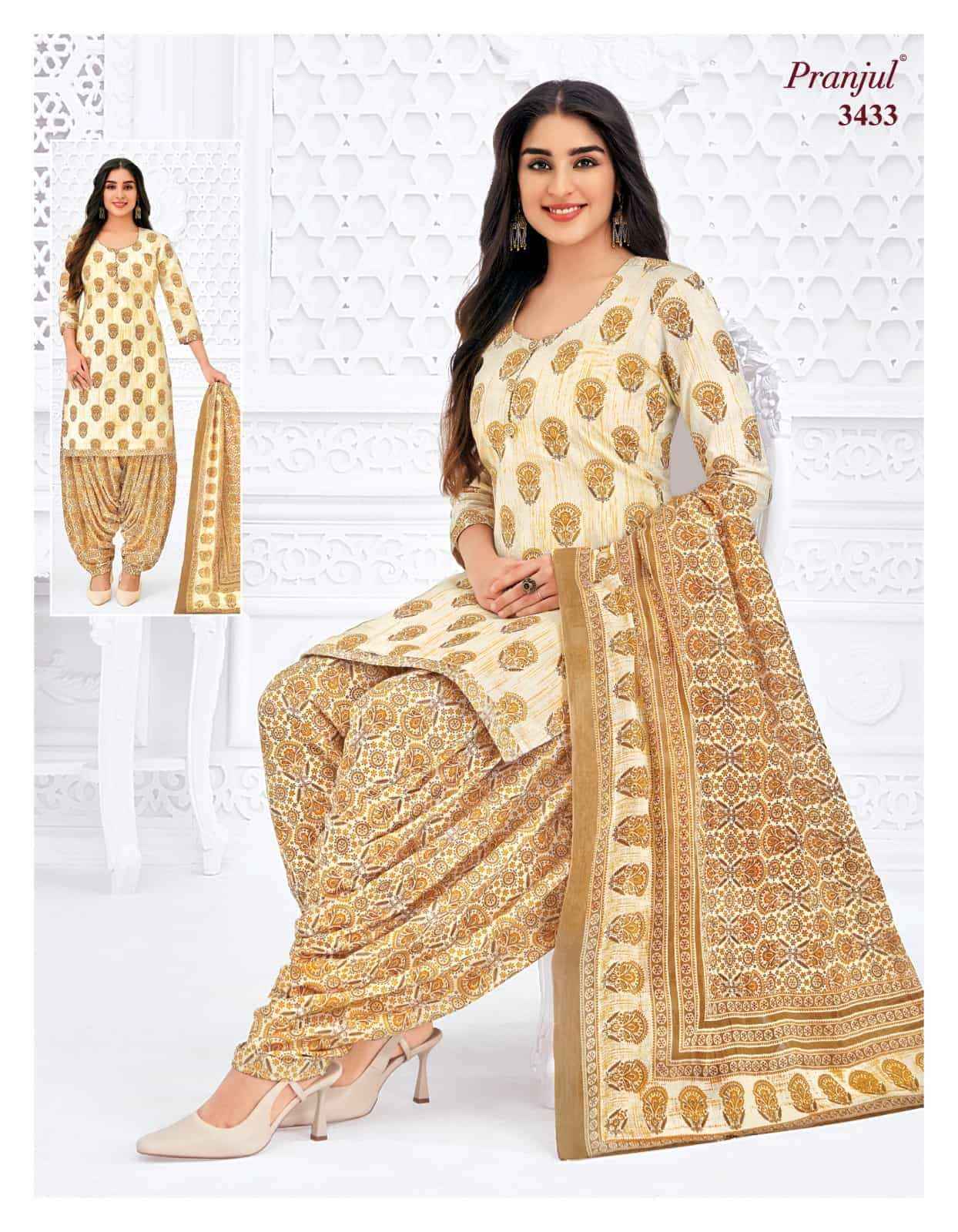 Pranjul Priyanshi Vol 34 Cotton Dress material wholesale in surat ( 12 Pcs Catalog )