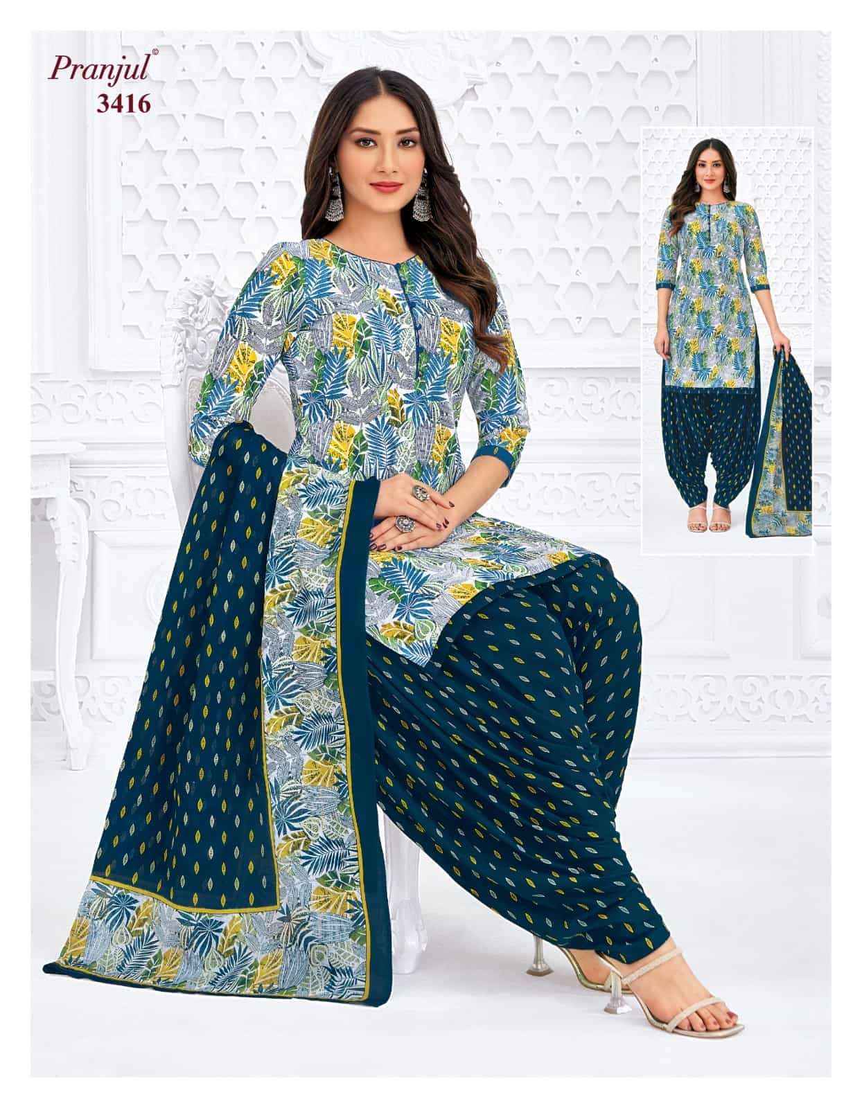 Pranjul Priyanshi Vol 34 Cotton Dress material wholesale in surat ( 12 Pcs Catalog )