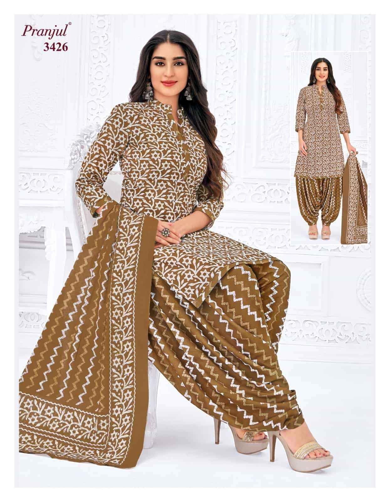 Pranjul Priyanshi Vol 34 Cotton Dress material wholesale in surat ( 12 Pcs Catalog )