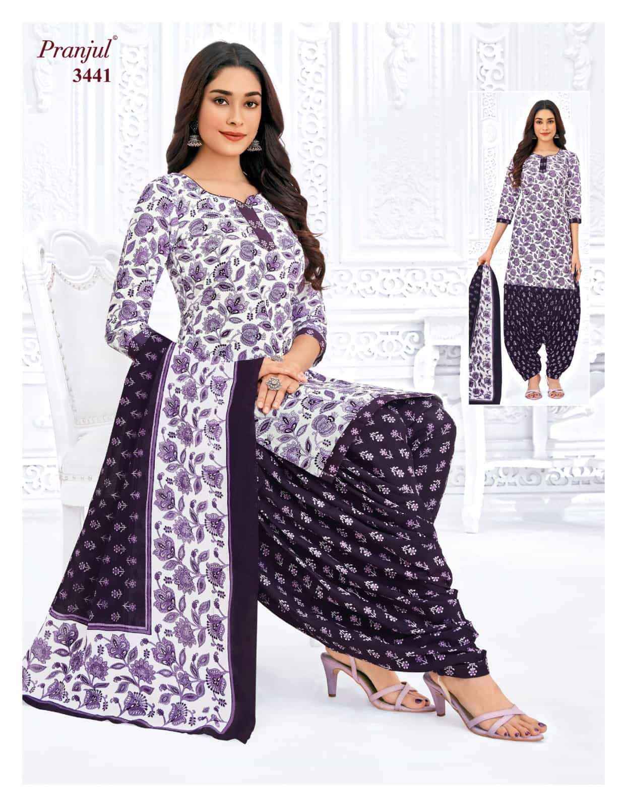 Pranjul Priyanshi Vol 34 Cotton Dress material wholesale in surat ( 12 Pcs Catalog )