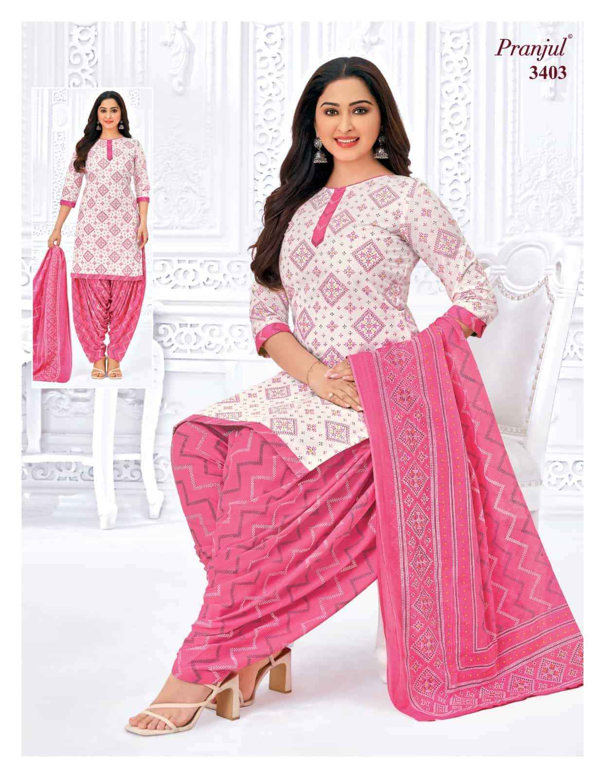 Pranjul Priyanshi Vol 34 Cotton Dress material wholesale in surat ( 12 Pcs Catalog )