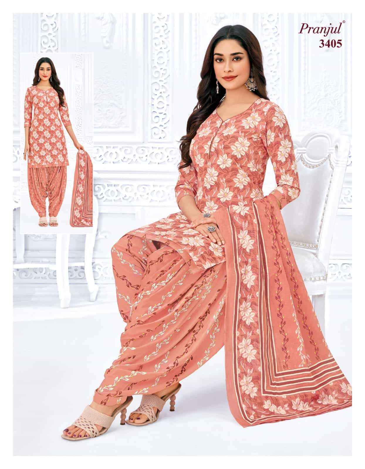 Pranjul Priyanshi Vol 34 Pure Cotton Unstitched Dress Material ( 6 Pcs Catalog )