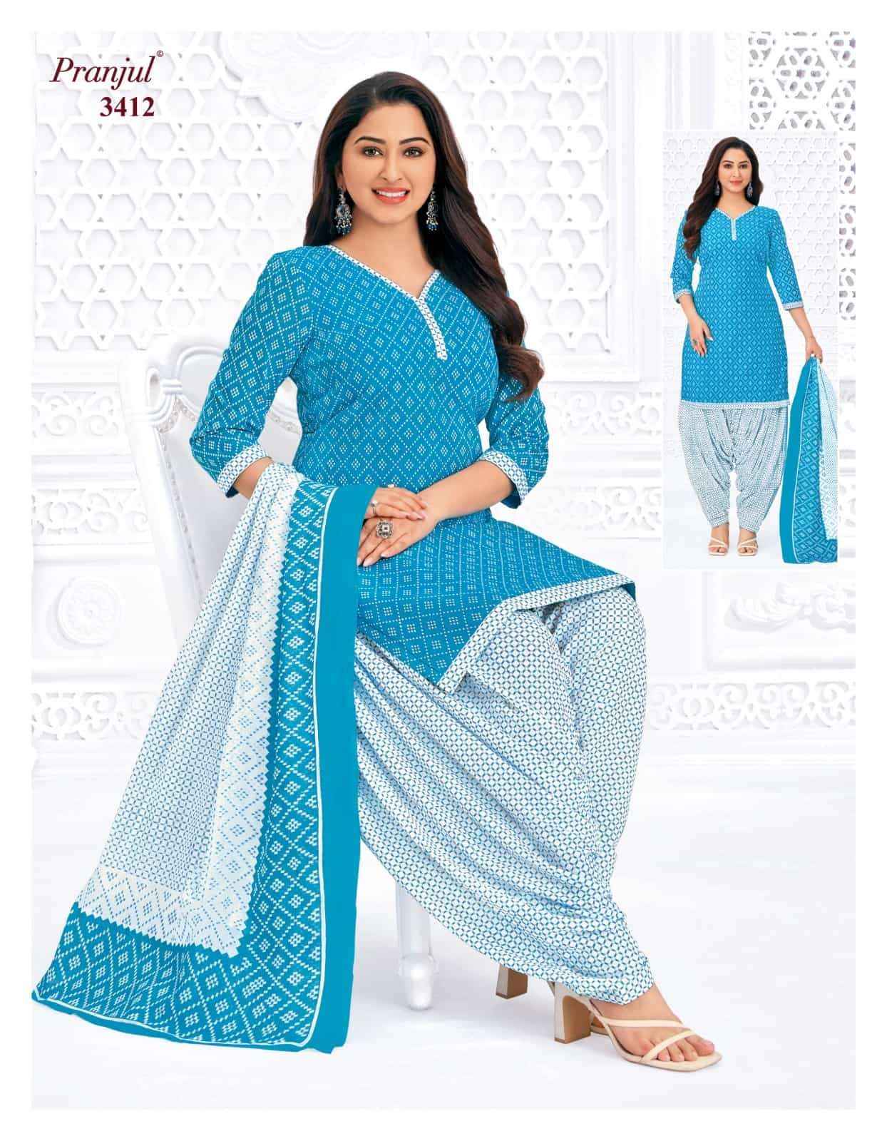 Pranjul Priyanshi Vol 34 Pure Cotton Unstitched Dress Material ( 6 Pcs Catalog )