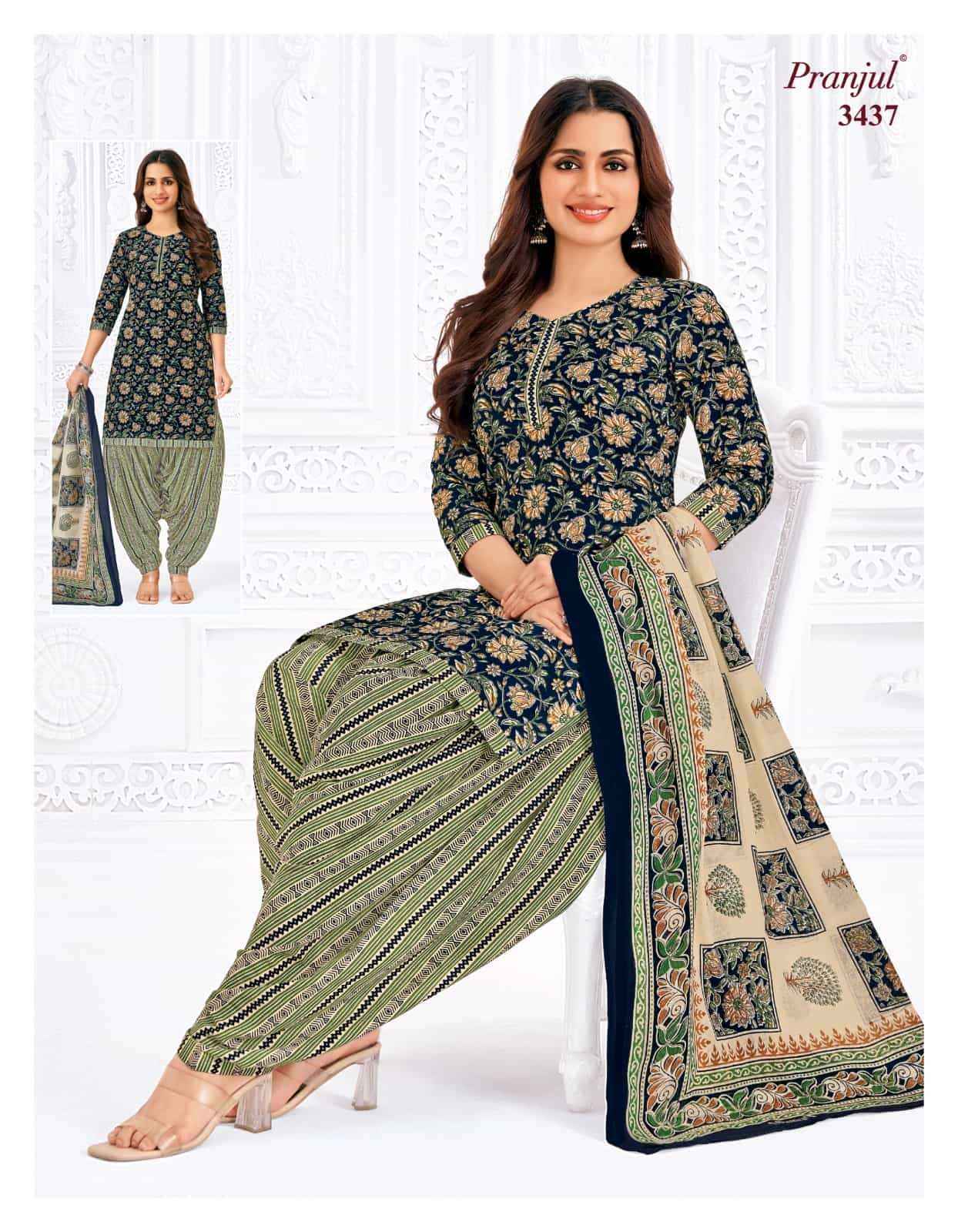 Pranjul Priyanshi Vol 34 Pure Cotton Unstitched Dress Material ( 6 Pcs Catalog )