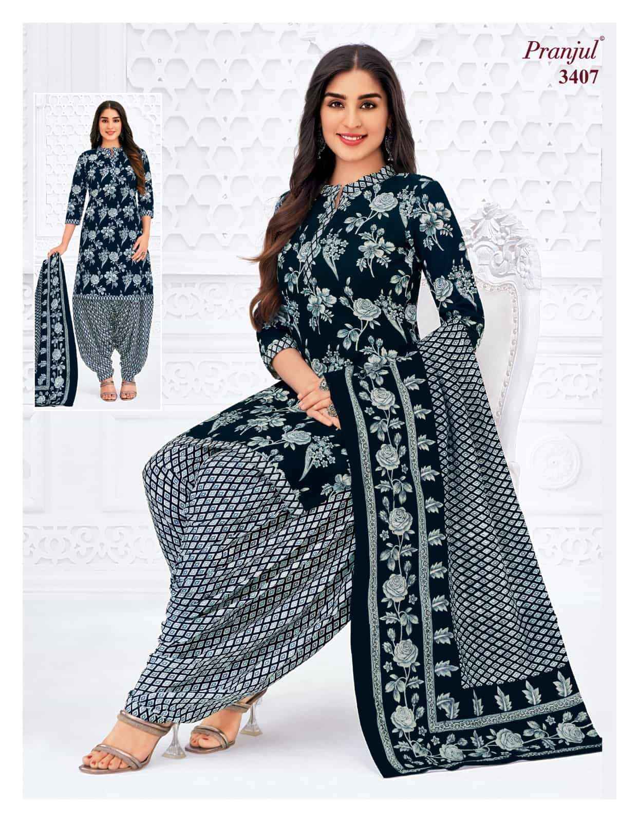 Pranjul Priyanshi Vol 34 Pure Cotton Unstitched Dress Material ( 6 Pcs Catalog )