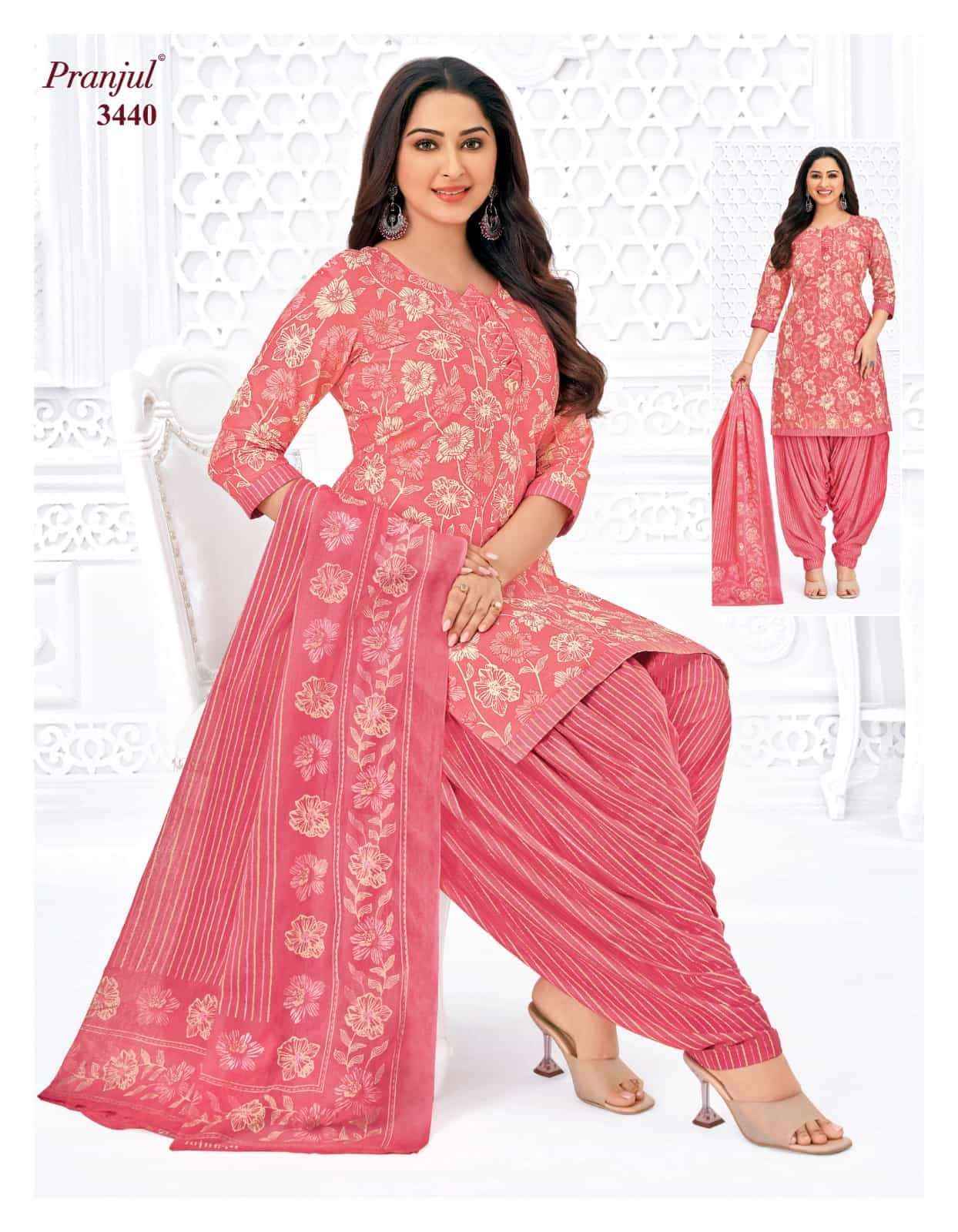 Pranjul Priyanshi Vol 34 Pure Cotton Unstitched Salwar Suits Surat Wholesale ( 6 Pcs Catalog )