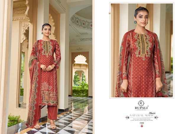 Rupali Fashion Sunera Viscouse Musline Salwar Kameez Wholesale Rate ( 4 Pcs Catalog )