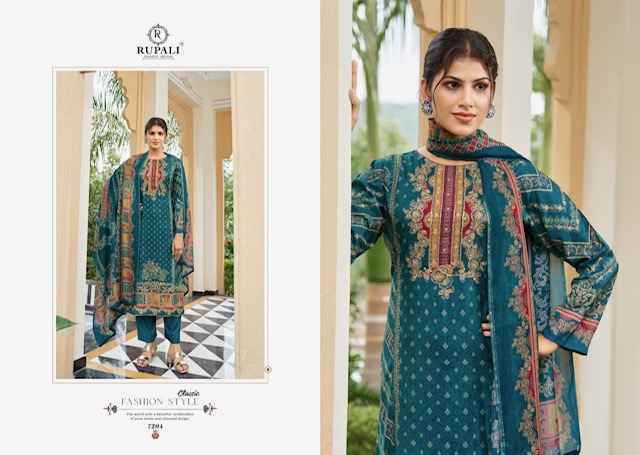 Rupali Fashion Sunera Viscouse Musline Salwar Kameez Wholesale Rate ( 4 Pcs Catalog )