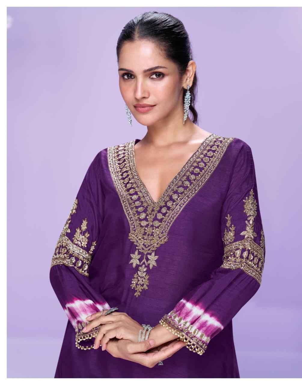 Sayuri Designer Chahat Silk Kurti Wholesale Rate ( 4 Pcs Catalog )