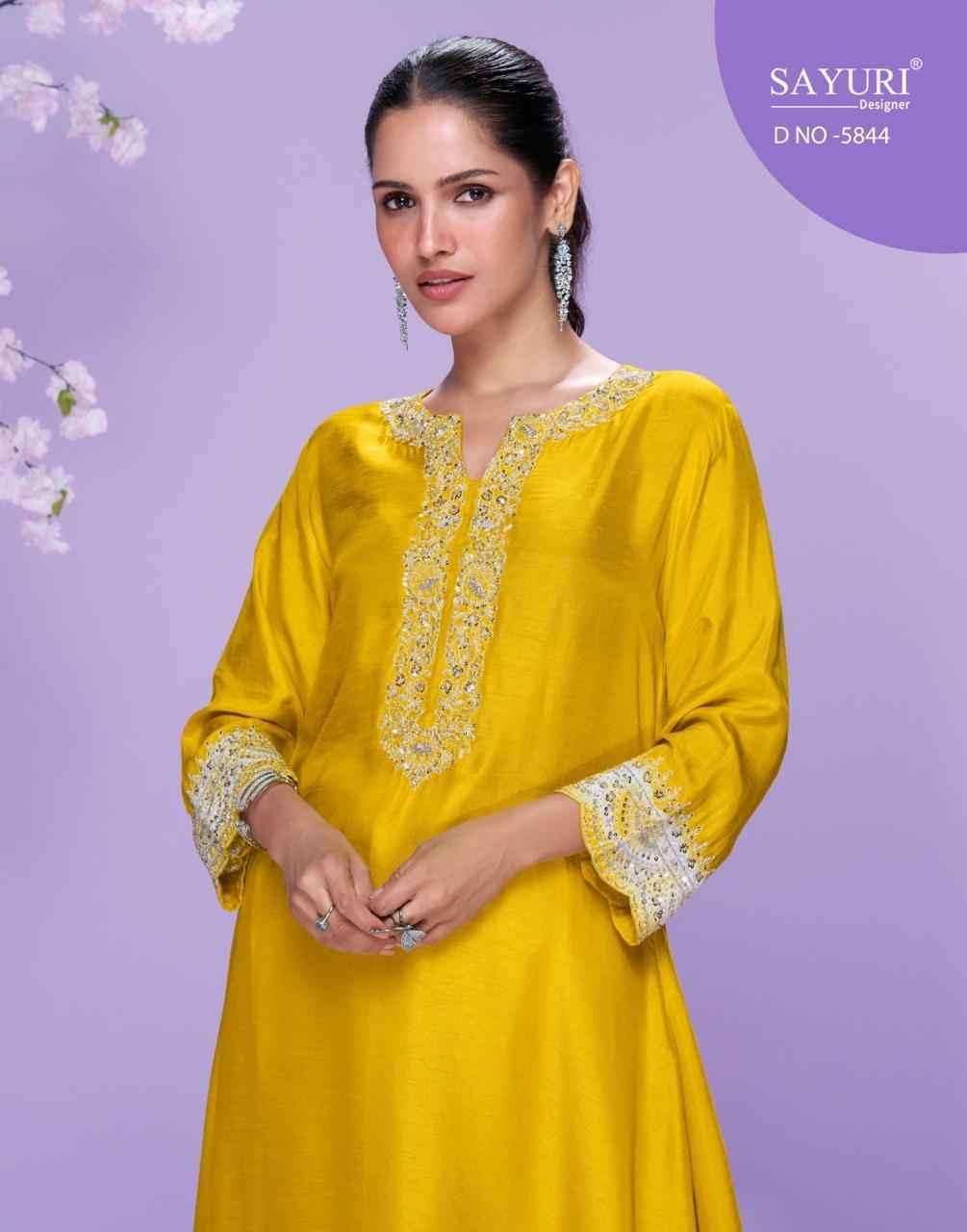 Sayuri Designer Chahat Silk Kurti Wholesale Rate ( 4 Pcs Catalog )