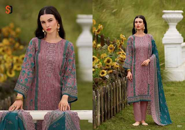 Shraddha Designer Bin Saeed Vol 15 Readymade Cotton Dress Wholesale Rate ( 6 pcs catalog )