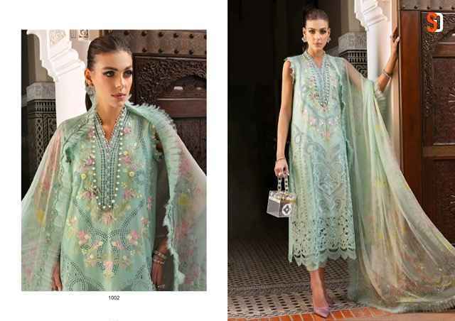 Shraddha Designer Maria B Lawn Cotton Salwar Kameez Wholesale Rate ( 8 Pcs Catalog )