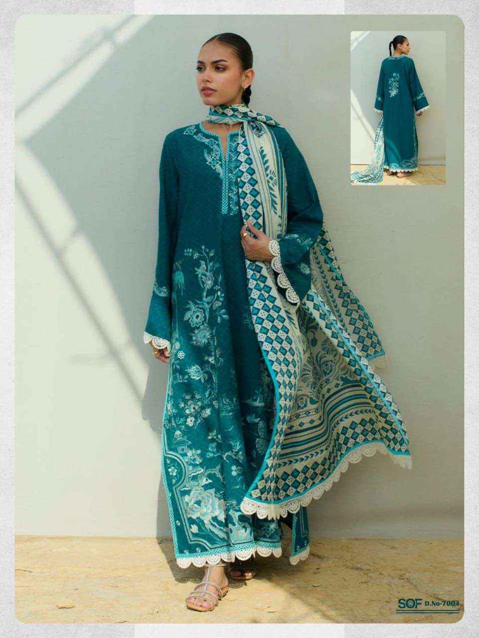 Shree Om Fab Aliya B Vol 7 Lawn Cotton Dress Material Surat Wholesale ( 6 pcs Catalogue )