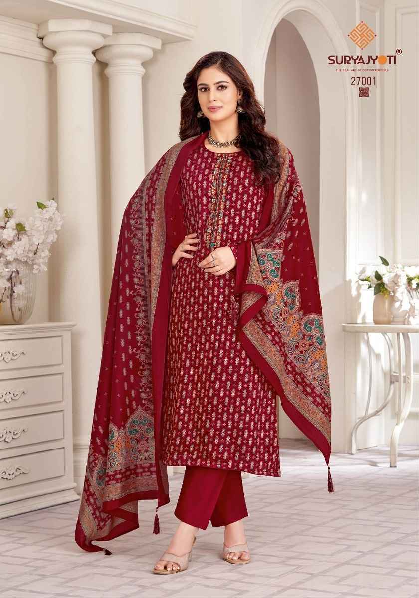 Suryajyoti Kalki Vol 27 Jam Satin Dress Material 8 Pc Catalouge