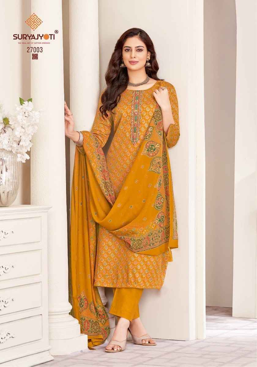 Suryajyoti Kalki Vol 27 Jam Satin Dress Material 8 Pc Catalouge