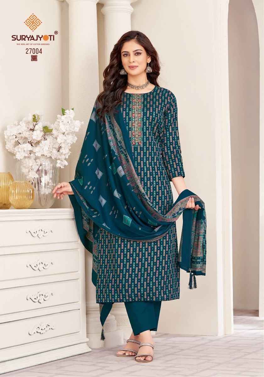 Suryajyoti Kalki Vol 27 Jam Satin Dress Material 8 Pc Catalouge