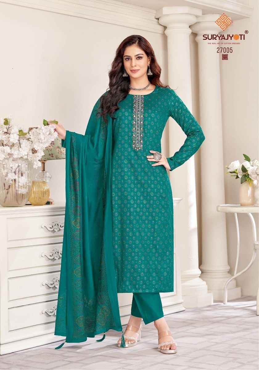 Suryajyoti Kalki Vol 27 Jam Satin Dress Material 8 Pc Catalouge
