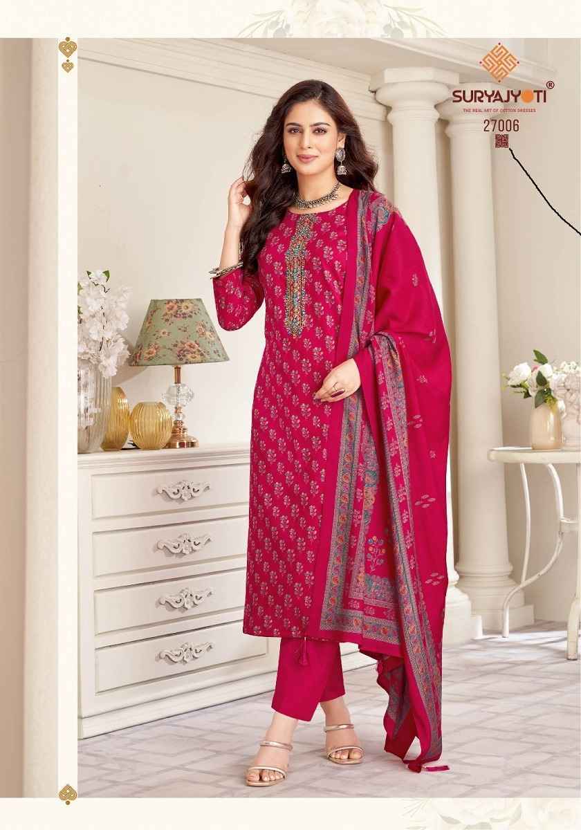 Suryajyoti Kalki Vol 27 Jam Satin Dress Material 8 Pc Catalouge