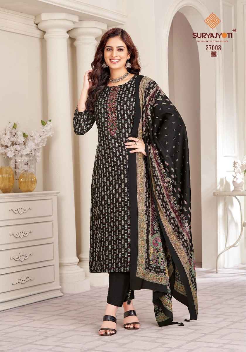 Suryajyoti Kalki Vol 27 Jam Satin Dress Material 8 Pc Catalouge