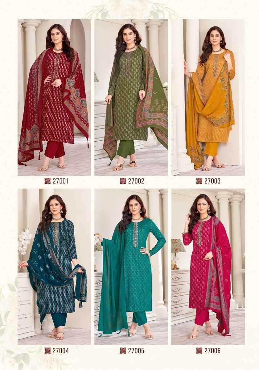 Suryajyoti Kalki Vol 27 Jam Satin Dress Material 8 Pc Catalouge